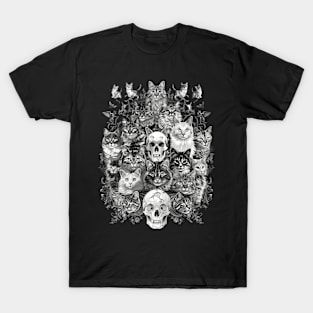 Cat Skull Art T-Shirt